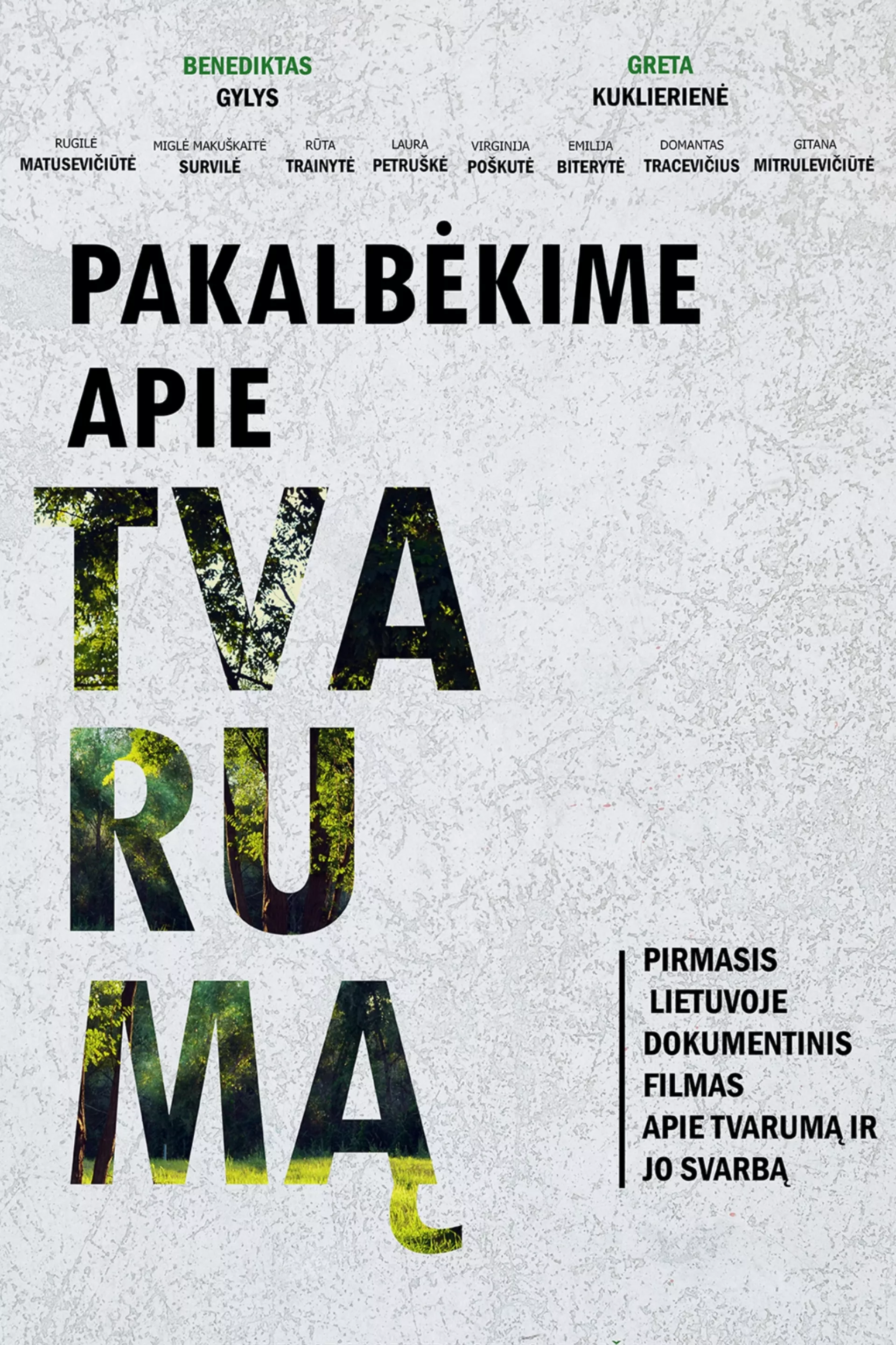 Pakalbėkime apie tvarumą